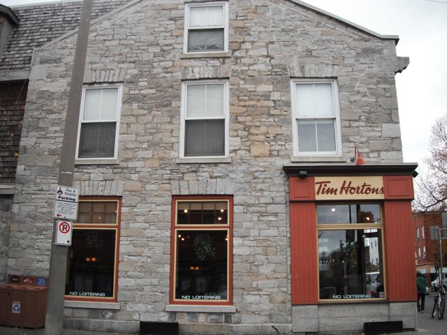 A very low-key Tim Hortons donut & coffee shop