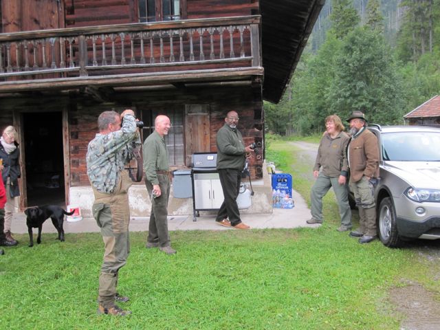 Everybody wanted pictures of Claus in his traditional costume.