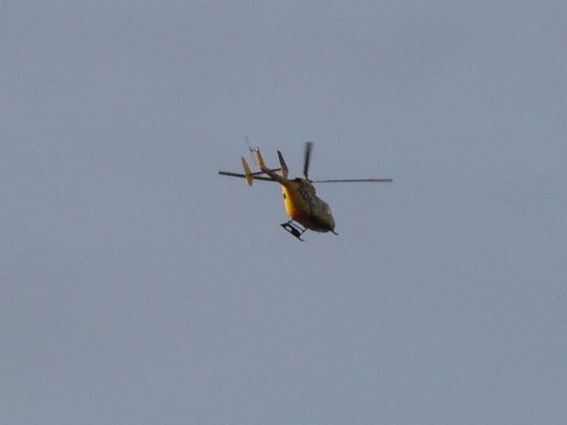 But I was apparently near an airport, and saw several planes and helicopters like this ADAC (German auto club) rescue chopper.