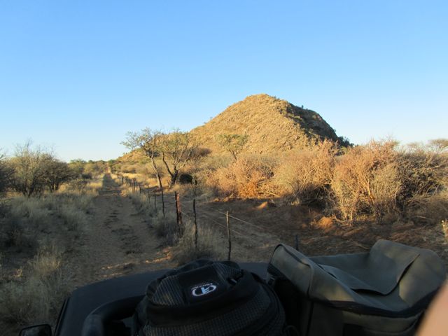 Baboons and Kudu hide in these hills.