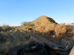 Baboons and Kudu hide in these hills.