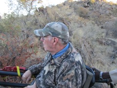 Dale at ease in the truck