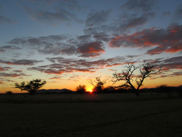 Sunrise greets us for our first full day of hunting