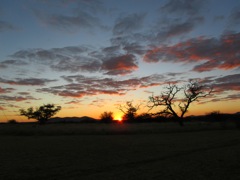 Sunrise greets us for our first full day of hunting