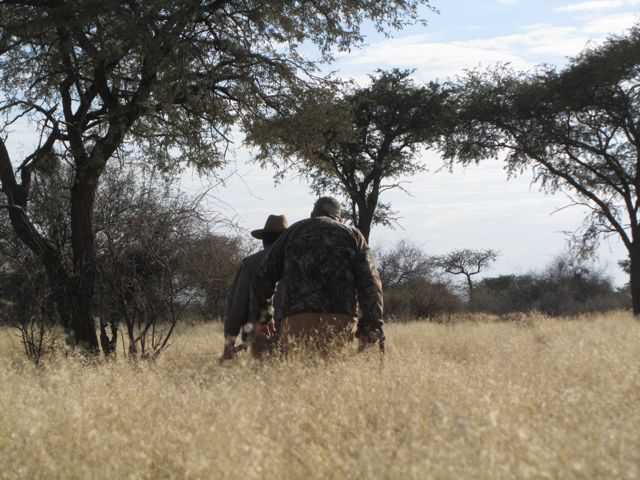 Dale and Corney on the prowl for Gemsbok