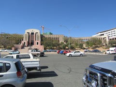 Parking in Windhoek, the capitol of Namibia