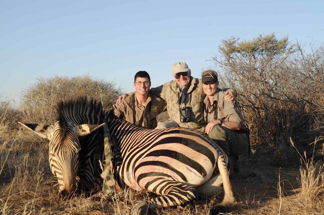 Chuck and Matt took a nice Zebra for Chuck's son Lance as a souvenir.