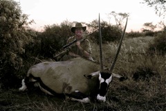 Matt helped Chuck follow up on this nice Gemsbok