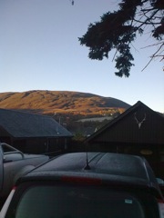 Tuesday 12 October: Dieter's photo of the frost on the cars.