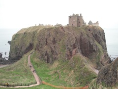 The castle sits on top os a headland