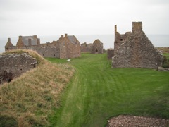 Looking down the main green