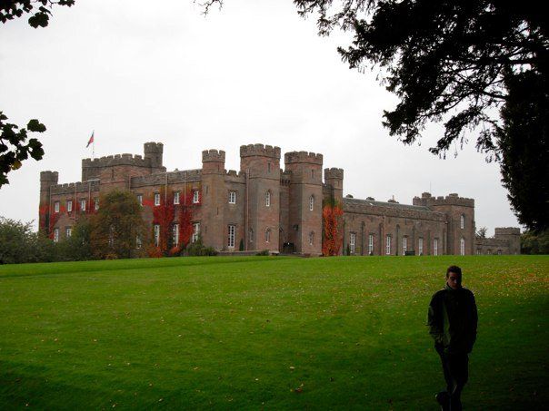 Phillip in front of the castle