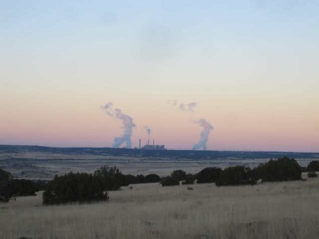 On the horizon is the local power plant.  It powers Tucson, hundreds of miles south.