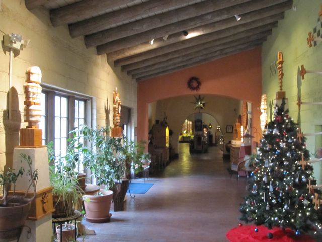 Inside the lobby area