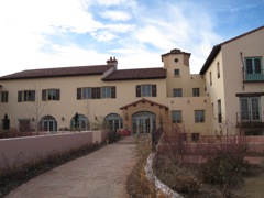 Closeup of the front entrance
