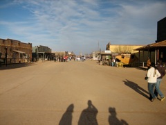 Old west street scene