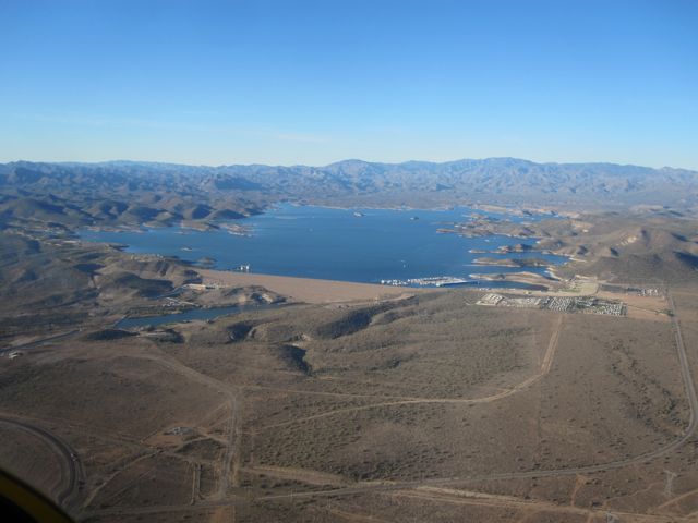 I aimed us over Lake Pleasant for a while