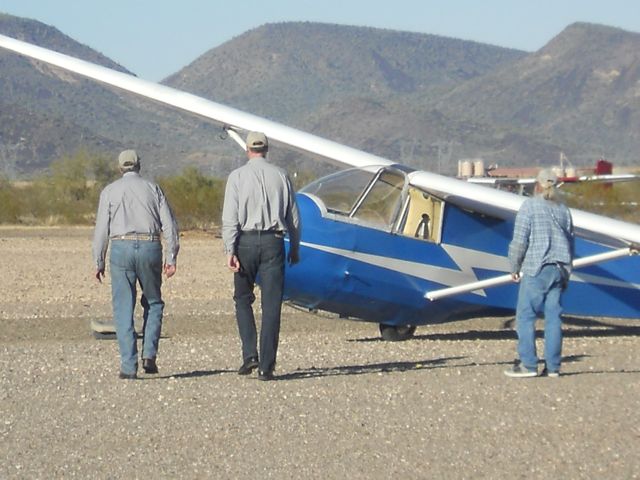 Dad & I walk out to the gliders