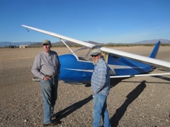 Dad talks to the ground crew