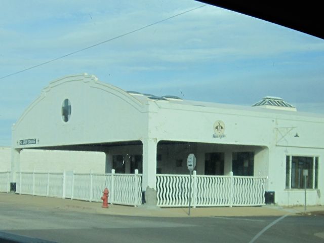 Formerly the La Posada garage for rental cars