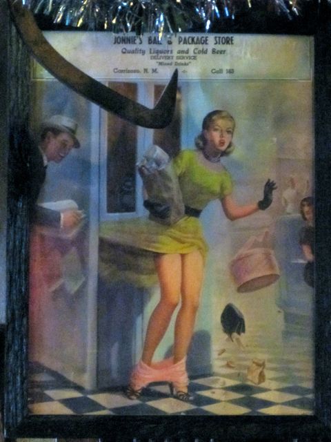 Common poster back in the 1950s, the idea was that somehow a girl would find herself in a situation where her panties fell about her ankles doing daily tasks.  Wishful thinking among the cartoon crowd, no doubt.  Whole calendars were made of this sort of 