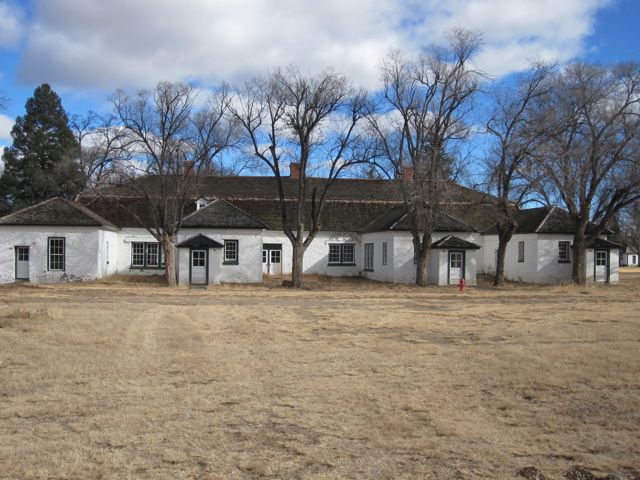 The wooden buildings will dissolve soon of not cared for.