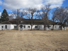 The wooden buildings will dissolve soon of not cared for.