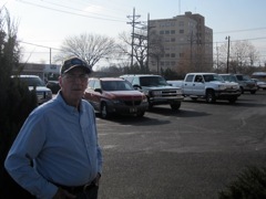 Dad in front of the Petroleum Building