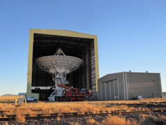 This is the assembly/service building.  the antennas were built there in the 1970s and ae brought back in for service every 3-4 years.